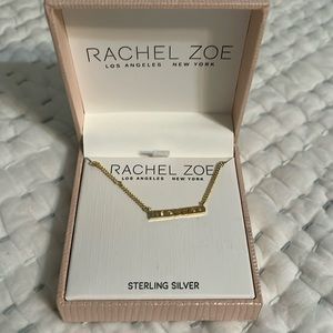 Sterling silver necklace with the word BLESSED